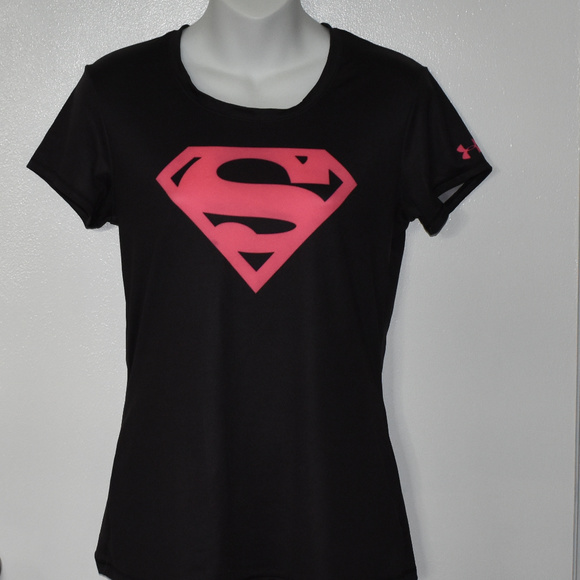 Under Armour Superman Heat Gear Shirt Sz Small - Picture 1 of 8